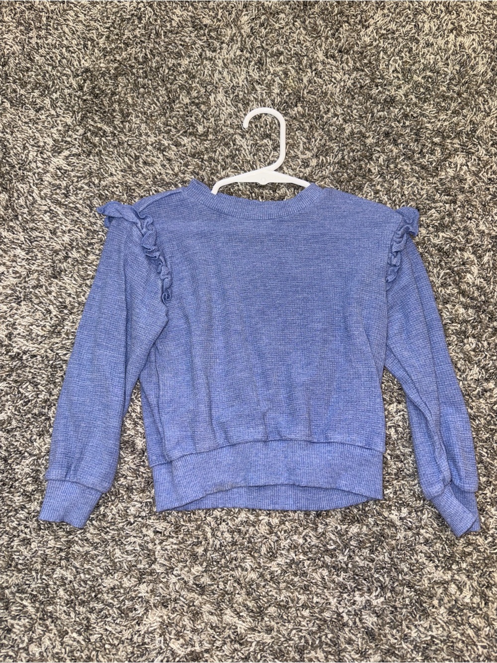 Little Sleepies Heather Lilac Waffle Crewneck